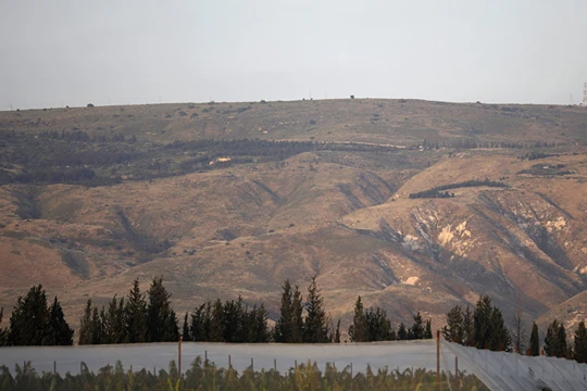 Khu vực núi non gần Cao nguyên Golan, nơi xảy ra vụ việc (Ảnh: Sputnik)