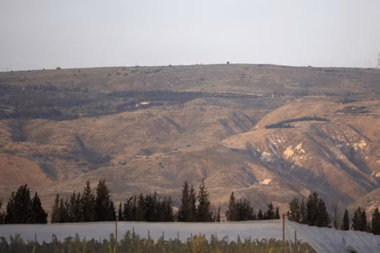 Khu vực núi non gần Cao nguyên Golan, nơi xảy ra vụ việc (Ảnh: Sputnik)