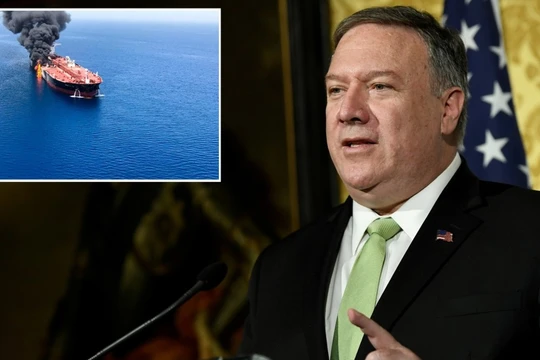 Ngoại trưởng Mỹ mike Pompeo nói chính quyền đang cân nhắc đòn đáp trả quân sự nhằm vào Iran (Ảnh: RT)