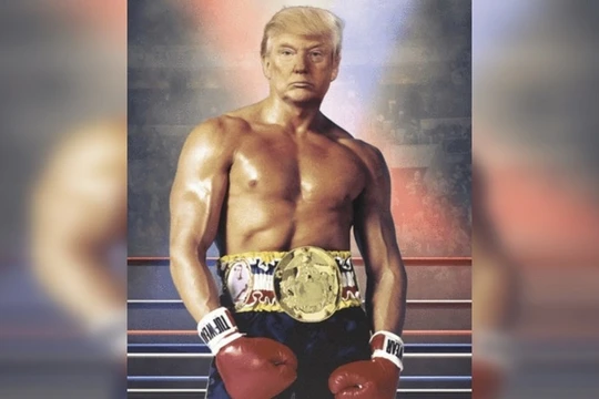 Bức ảnh chế mà ông Trump đăng tải gây sốt mạng (Ảnh: RT)