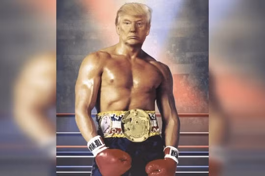 Bức ảnh chế mà ông Trump đăng tải gây sốt mạng (Ảnh: RT)