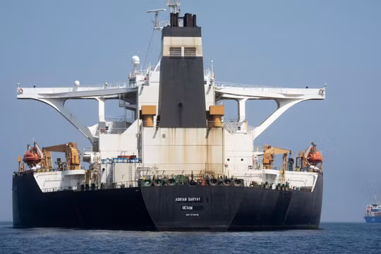 Tàu chở dầu Adrian Darya - trước là Grace 1 - của Iran đã Gibraltar được trả tự do (Ảnh: Sputnik)