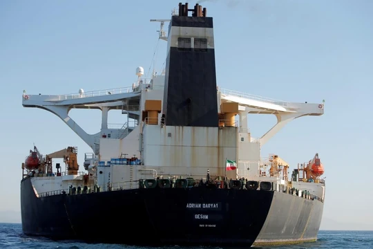 Tàu chở dầu Adrian Darya của Iran - tâm điểm xung đột giữa Mỹ và Iran trong những tuần gần đây (Ảnh: Reuters)