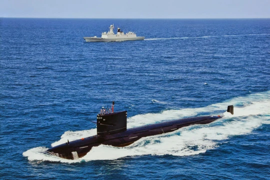 Tàu ngầm tấn công hạt nhân Type-093 của Trung Quốc (Ảnh: Getty)