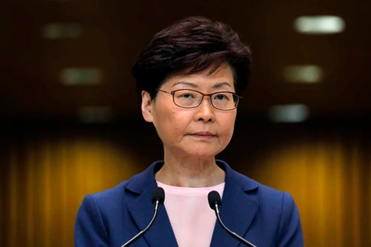 Trưởng đặc khu Hong Kong Carrie Lam (Ảnh: AP)