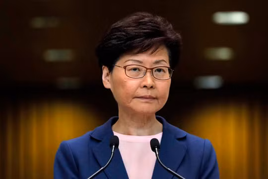 Trưởng đặc khu Hong Kong Carrie Lam (Ảnh: AP)