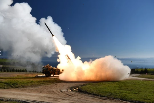 Quân đội Thổ Nhĩ Kỳ thử nghiệm một hệ thống phóng tên lửa ngày 20/3/2019 (Ảnh: Newsweek)