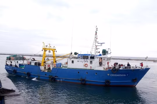 Tàu đánh cá Xiang Hai Lin 8 của Nga đã được Triều Tiên trả tự do (Ảnh: Shipspotting)