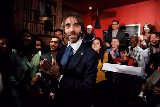 Ông Cedric Villani tuyên bố đứng ra tranh cử chức Thị trưởng Paris trong một sự kiện tổ chức hôm 4/9 (Ảnh: Reuters)