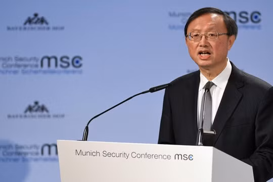 Ủy viên Bộ Chính trị Ban Chấp hành trung ương đảng Cộng sản Trung Quốc Dương Khiết Trì (Ảnh: Reuters)