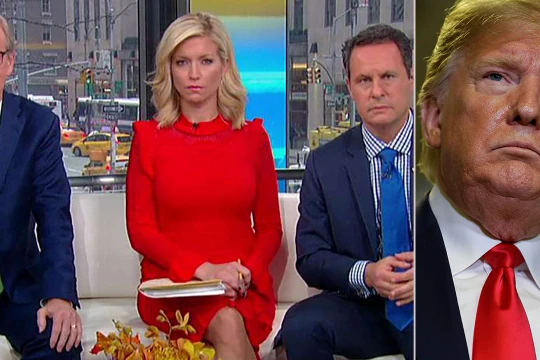 Tổng thống Trump liên tục né tránh những câu hỏi khó và đưa ra nhiều thông tin sai sự thực (Ảnh: fox News)