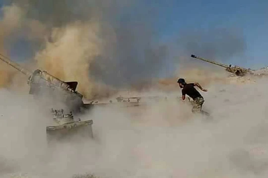 Chiến sự ác liệt giữa phe chính phủ và nổi dậy ở Syria (Ảnh: Al-Masdar News)