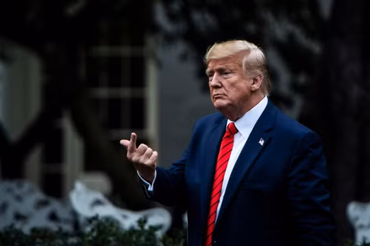 Ông Trump gửi lời chúc mừng sinh nhật muộn màng tới ông Abe (Ảnh: Washington Post)