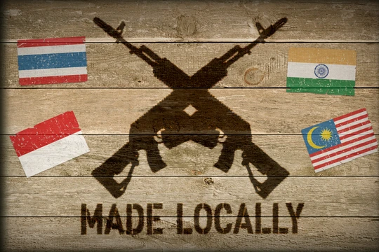 Nhiều nước trong khu vực châu Á tìm cách tiếp nhận công nghệ vũ khí nước ngoài và tự sản xuất vũ khí trong nước (Ảnh: Nikkei Asian Review)