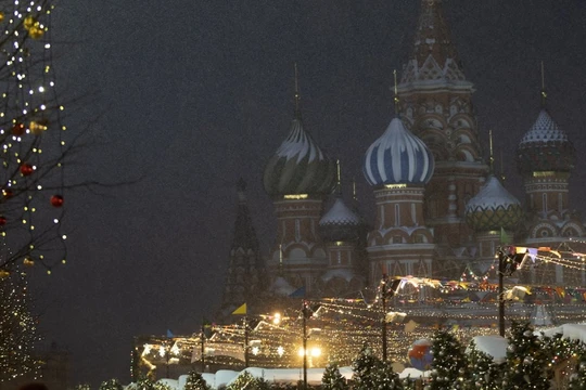 Quang cảnh Nhà thờ St Basil ở Quảng trường Đỏ của Moscow (ảnh: TASS/Getty Images)