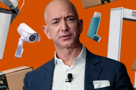 Jeff Bezos, ông chủ của Amazon hiện là người đàn ông giàu nhất hành tinh, nhưng ông cũng bị chỉ trích vì áp dụng chế độ hà khắc với người lao động (ảnh: Business Insider)