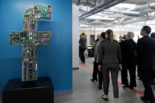 Một trong những văn phòng làm việc của Facebook Ảnh: Business Insider