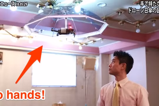 Ô bay là sự kết hợp của drone và trí thông minh nhân tạo (ảnh cắt từ clip)