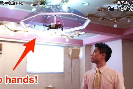 Ô bay là sự kết hợp của drone và trí thông minh nhân tạo (ảnh cắt từ clip)