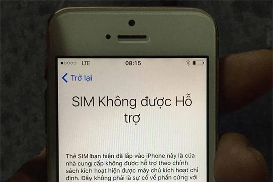 SIM ghép 4G không thể kích hoạt vào sáng 5/10 (ảnh: Facebook)