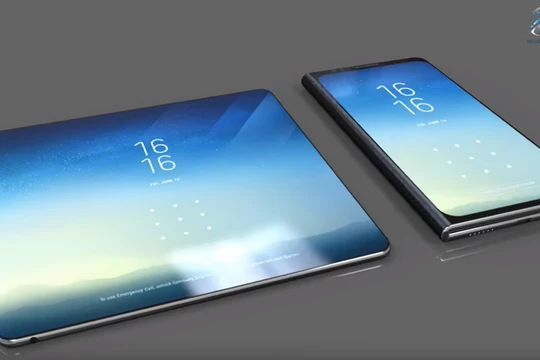 Điện thoại dẻo Samsung có thể sẽ có hình dáng như thế này (ảnh: Forbes)