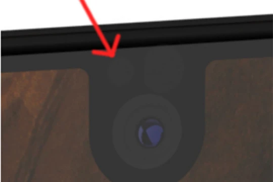 Đèn LED thông báo nằm phía bên trái camera trước