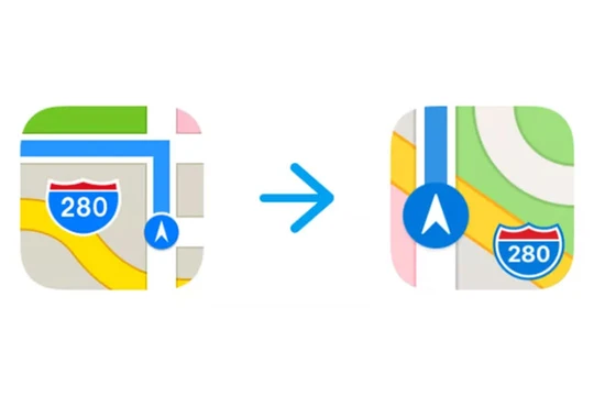 biểu tượng Maps được vẽ lại (ảnh The Verge)