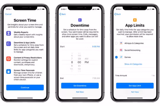 Các ứng dụng của Apple giúp người dùng kiểm soát thời gian sử dụng điện thoại