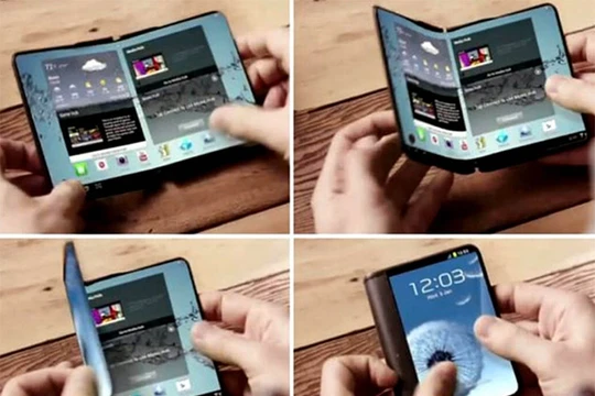 Điện thoại dẻo của Samsung sắp được ra mắt (ảnh Android Headlines)