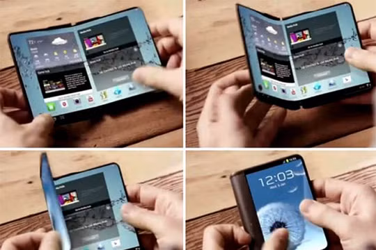 Điện thoại dẻo của Samsung sắp được ra mắt (ảnh Android Headlines)