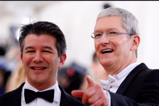 Tim Cook và Travis Kalanick từng bất đồng về ứng dụng Uber