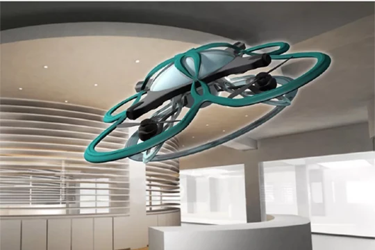 Những nhân viên làm việc quá giờ sẽ bị drone đến "hỏi thăm" (ảnh: The Verge)