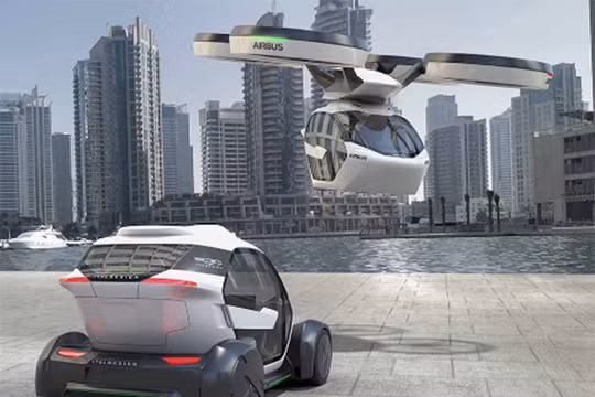 mô hinh taxi vận chuyển bằng drone của Airbus
