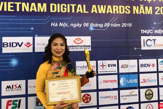 bà Đinh Thị Thúy - Tổng Giám đốc Công ty cổ phần MISA (ảnh: Khánh Linh)