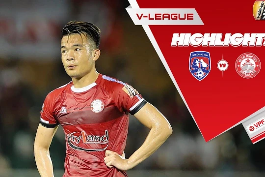 Hoàng Thịnh đã giúp TP.HCM duy trì ngôi đầu V.League