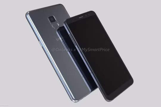 Ảnh dựng Galaxy A5 và A7 (2018). Nguồn: Onleaks 