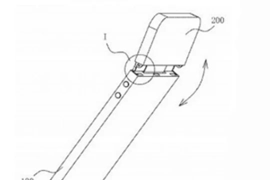 Mẫu điện thoại trong bằng sáng chế của Oppo (ảnh: Phone Arena)