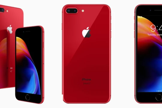 Bộ đôi iPhone 8 và 8 Plus đỏ đã chính thức được ra mắt (ảnh: 9to5mac)