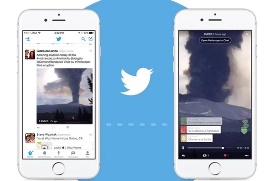 Twitter "bắt chước" Facebook mở tính năng phát video trực tiếp cho doanh nghiệp