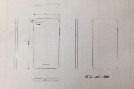 Bản vẽ iPhone bị rò rỉ