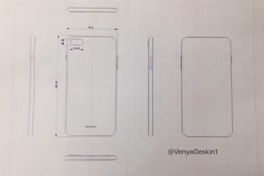 Bản vẽ iPhone bị rò rỉ