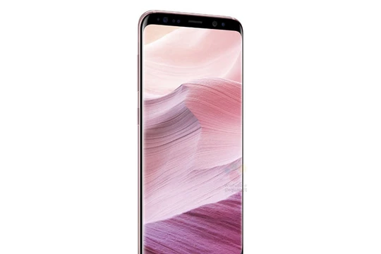 Ảnh dựng Galaxy S8 hồng (Phone Arena)