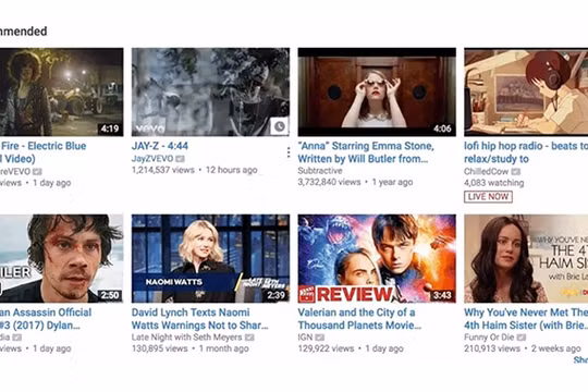 YouTube đã cải tiến hiển thị hình đại diện thu nhỏ của video