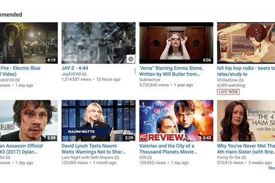 YouTube đã cải tiến hiển thị hình đại diện thu nhỏ của video