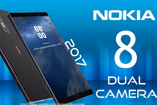 ảnh dựng Nokia 8 (nguồn YouTube)