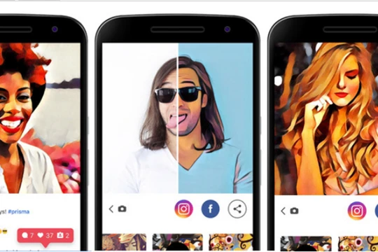 Ứng dụng Prisma cho phép bạn biến các tấm ảnh thành các tác phẩm hội họa nghệ thuật (ảnh: Phone Arena)