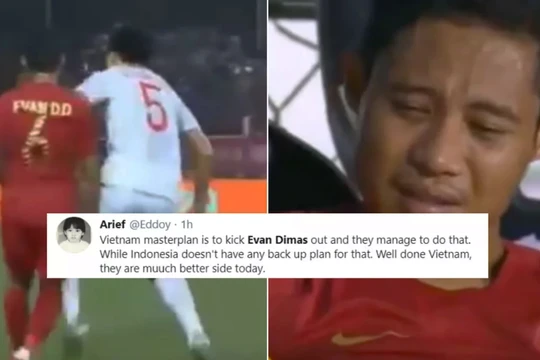 Người hâm mộ Indonesia đổ lỗi cho Văn Hậu (ảnh: Fox Sport)