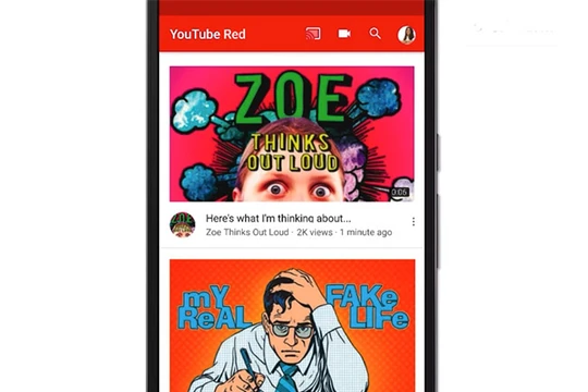 Giao diện YouTube mới trên Android