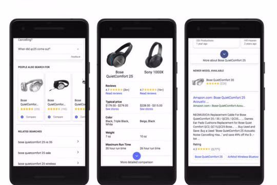 Google bổ sung thêm công cụ hỗ trợ mua sắm (ảnh: Phone Arena)