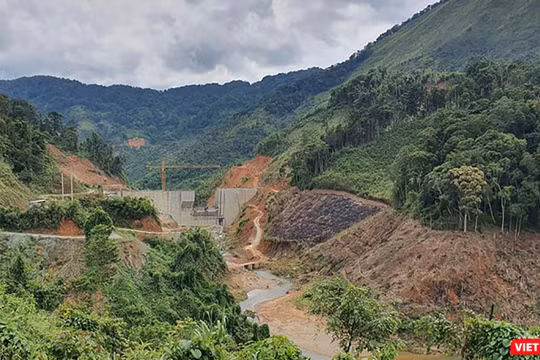 Một thuỷ điện nhỏ trên địa bàn tỉnh Quang Nam đang được xây dựng